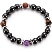 Bracciale Cavigliera Magnetico In Ematite – Terapia Magnetica E Benessere – Fatto A Mano