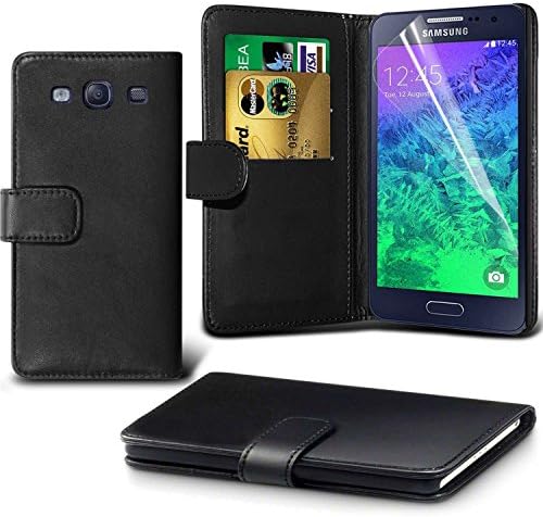 Samsung Galaxy J5 Prime Case Premium Leather Book Wallet Case Cover By Krushna Krupa (BLACK)