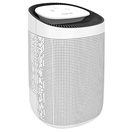 hysure® 2 en 1 Déshumidificateur Purificateur d'air Retire 700ml/jour, Réservoir d'Eau 1000ml, Filtre HEPA, Purificateur d'air Portable et Absorbeur d'humidité Électrique pour Maison