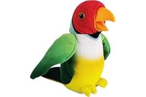 WEofferwhatYOUwant Interactive Voice-Activated Plush Parrot, Records and Repeats Your Voice with Accent and Language - Entertaining Toy for Children and Adults