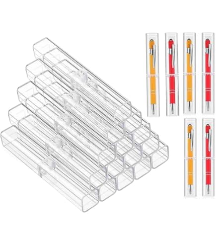 50PCS Amichevole Scatola di cartone per penne Scatole per imballaggio di mate Scatole regalo Scatole per penne a sfera  21