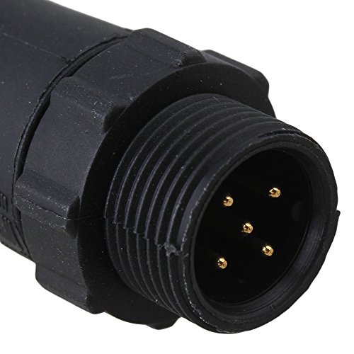 BQLZR IP68 Wasserdicht 5 Pins Elektrische Kabel Stecker Stecker Buchse Kunststoff - 5