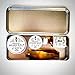 Organic Mens Grooming Gift Set by Revered Beard; Organic Beard Oil, Beard Balm, Wax, Beard Comb & Tin