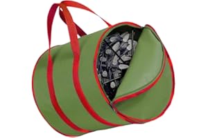 ELECTOYS Storage For Christmas Lights - Christmas Light Organizer - Xmas Ornament Storage - Christmas Tree Lights Storage - Christmas Ornament Organiser - Christmas Organizer Bag - Oxford Fabric - 38 x 32 cm