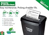 Aurora SP1000 Shredder Lubrication and Sharpening Sheets (Pack of 12) (Office Product)