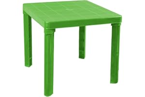 Zeus Party Tavolino in plastica rigida 50 x 50 per interni/esterni vari colori (verde)