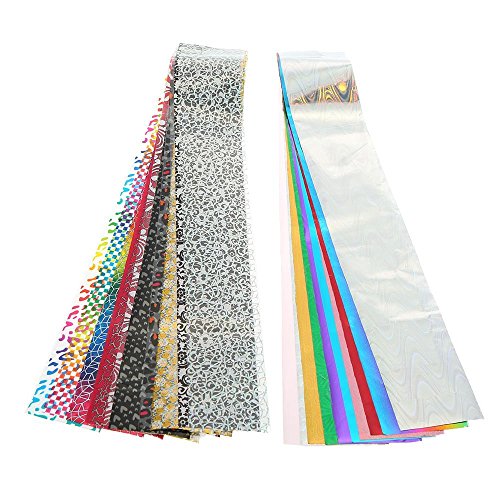 Anself 30 Color DIY Nail Sticker Nail Art Transfer Foils Sticker