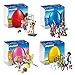 Produktbild PLAYMOBIL® Osterei 4er Set 9210 9209 9208 9207 Basketball-Duell + Großer und kleiner Wikinger + Edelsteinfeen + Tierarztin mit Fohlen
