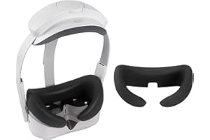 Growalleter Osłona twarzy VR kompatybilna z zestawem słuchawkowym Pico 4, odporna na pot, silikonowa osłona do Pico 4 (czarna)