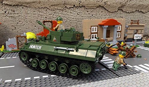 ★ World of Tanks 3006 – Bausteine US ARMY Panzer, 465 Teile, leichter Jagdpanzer M18 Hellcat, inkl. custom US ARMY Soldaten aus original Lego© Teilen ★ - 5