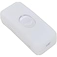 Electronic Spices White SPST Halfway Rocker button Inline switch Pack of 5