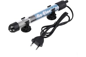 Kitabetty Chauffage D'aquarium, Norme L'UE 25W / 50W / 100W / 150W / 200W / 300W Dispositif Chauffage D'aquarium en Acier Inoxydable pour Aquarium Marin Et Eau Douce