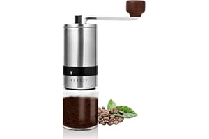 FAEFTY Kaffeemühle Manuell Coffee Grinder Mit Keramikmahlwerk Verstellbarer Mahlgrad