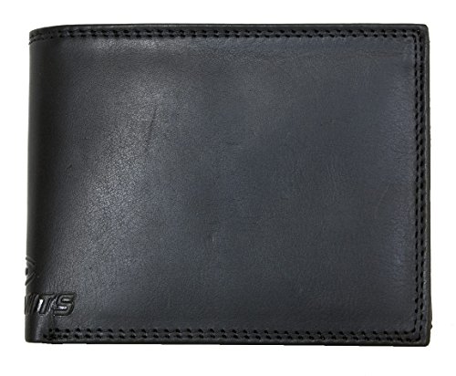 Preisvergleich Produktbild Herren Mattschwarz Leder Portemonnaie - Geldbörse No Limits ohne Münzfach