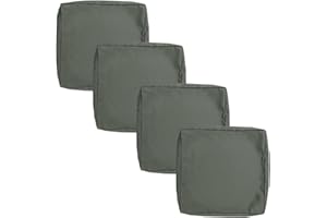 AQIGR Pack de 4 Funda de Cojín de Asiento Sofá Exterior Impermeables 50x50 60x60 150x45 Cubierta de Cojines de Asiento Patio，para Interior, Exterior，Silla，Jardin，Muebles de Ratán(Color 7,50x55x10cm)