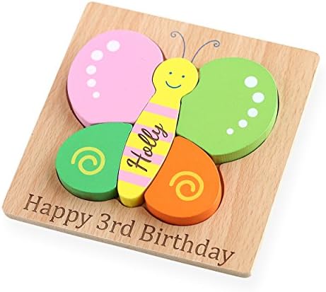 Wooden Butterfly Toy Puzzle (Optional Personalisation)