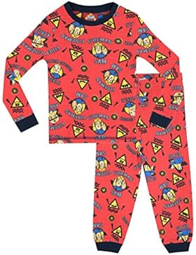 Feuerwehrmann Sam Jungen Fireman Sam Schlafanzug - Slim Fit