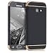 Produktbild kwmobile Case Hülle für Samsung Galaxy A3 (2017) - Chrom Schutzhülle Hardcase für Handy - Backcover Schwarz Gold