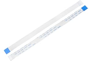 sourcing map Flexible Plat Câble 16 Broches 0.5mm Pas 150mm FPC FFC Flexible Câble Plat pour LCD TV Voiture Audio Lecteur DVD Portable 5Pcs (B Type)