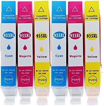 Ouguan Compatible Replacement for HP 934XL 935XL High Range Compatible Printer Cartridges for HP Officejet Pro 6830 6230 6820/6230 ePrinter 6835 Officejet 6812 6815