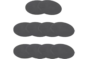 PATIKIL 60mm Almohadillas de Antivibración, 10pcs Amortiguadores de Goma Junta Redonda Antideslizante Antiarañazos Soporte Plano Sólido de Pie para Lavadora Aire Acondicionado, 1mm Grosor