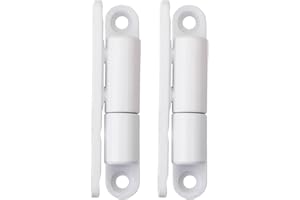 Lot de 2 charnières de porte SOTOOLS avec technologie de roulement lisse sans entretien pour portes jusqu'à 40 kg 15 x 83 mm laqué blanc.