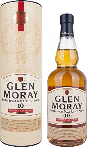 Glen Moray 10 Years Old Chardonnay Cask Special Reserve mit Geschenkverpackung Whisky (1 x 0.7 l)