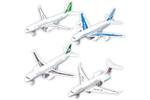 GVMJHYK Avion Juguete, Aircraft Toy Set, 4 PCS Modelos de Aviones Die Cast Set de Avión de Juguete Mini Avióner para Niños Niñas Modelo de Avion Deportes al Aire Libre Volar Juguete (D)