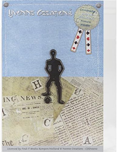 Card Deco 1-Piece Men Soccerplayer Yvonne Creations Die