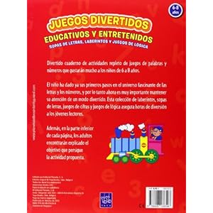 Juegos divertidos educativos y entretenidos: Sopa de letras, laberintos y juegos de lógica (1001 Actividades)