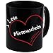 Produktbild Tasse Modern I Love Miesmuscheln schwarz