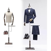 Tyenaza Manichino Sartoriale Regolabile Con Base In Legno - Per Cucito, Modellistica, Esposizione