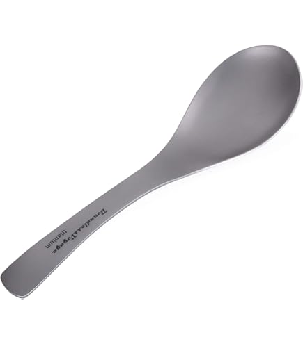 Boundless Voyage Titan Kaffeelöffel 7,6 Zoll (ca. 19 Cm) – Langer Griff, 99,8% Titan, Für Kaffee, Cocktails & Desserts