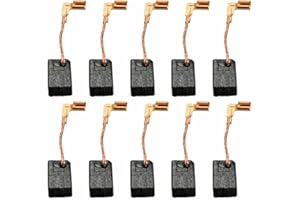 YUETTYY 10 cepillos de carbono CB459 para amoladora angular Makita GA5030 GA4530R GA4534 JS1000 GA5030 TM3000C PJ7000, color negro
