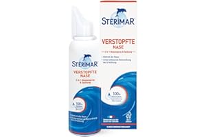 ‎STÉRIMAR STÉRIMAR Meerwasser Nasenspray, 100 Prozent natürliches Meerwasser, 2 in 1 Spray und Spülung, geeignet für Erwachsene und Kinder, 100ml