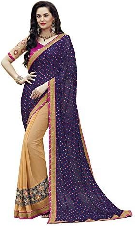 Vardhini Blue Bandini Leheriya Saree