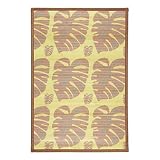 Monbeautapis 609325 Vegetal Alfombra bambú Natural 90 x 60 cm