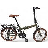 CARRARO Flexi 121, 20 Rims, Folding, 350H 21/V VB, Matte Khaki/Black/Virgin