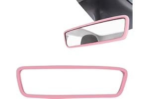 DHWEKU 1 Pezzi specchietto retrovisore auto Copertura Specchietto Retrovisore, Silicone Accessori Auto, Protezione Specchietto Interno, Telaio Specchio Auto, Accessori Auto Rosa (Rosa)