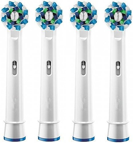 Generic Replacement Electric Toothbrush Heads FlexiSoft for Oral-B Braun, Dual Clean Electric Toothbrushes, 3D Excel, Advance Power, Professional Care, Smart Series, Pro Health, Triumph -4 Pcs Value Pack