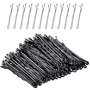 Bobby Pins,MORGLES Black Bobby Pins for Hair Bob Pins Bulk with Box 120-Count (Black,2.2 Inch)