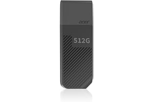 Acer UP300 Clé USB 3.2 Gen 1 - Vitesse de Lecture jusqu'à 120 Mo/s - 512 Go Noir
