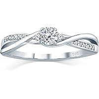 Bague De Fiançailles En Argent 925 Avec Saphir Ovale - Cadeau Femme, Anniversaire Ou Mariage - Boîte Incluse