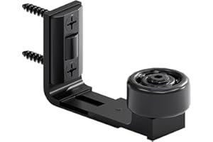 CCJH Puerta corredera ajustable para suelo, guía de pared, puerta de pared, guía de suelo, marco guía de suelo, adecuado para grosor de la puerta 2,5 cm-6 cm, negro (1 unidad)