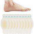 10 Pack Invisible Blister Plasters Hydrocolloid Invisible Blister Cushion Patches Gel Blister Pads Waterproof Blister Plasters Bandages for Heel and Guard Skin, Faster Healing Wound