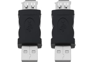 Create idea 2pcs Firewire IEEE 1394 6 Pin Female to USB Male Adapter Plug Convertor for Printers Digital Cameras Scanners
