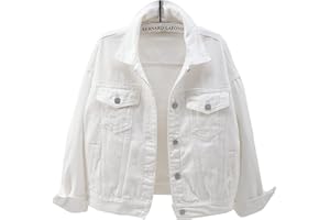 WINKEEY Chaqueta de mujer chaqueta de mezclilla adecuada para otoño y primavera
