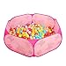 Produktbild Kinderspielzelt Babyzelt Foldable Pop up Tent Spielhaus Baby Ballpool bällebad für Kinder (Butterfly Rosa)