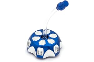 NICEDOLL CNC 50 mm ATV Tankdeckel Tankdeckel passend für YFM700 Raptor 700R 2008 2009 2010 2011 2012 2013 2014 2015 2016 2017 2018 2019 2019 2020 2 021 blaues Aluminium