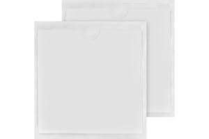 Tabanzhe 2 PCS Windscreen Car Permit Holder,Transparent Self Adhesive Car Tax Disc Case,Sticky Back Protect Cover,for Tickets Disabled Cards Notes Badges